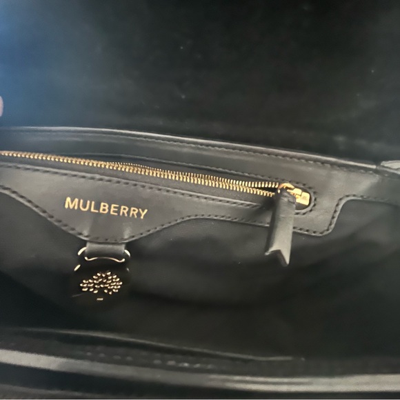 Mulberry bayswater black leather crossbody handbag - Picture 7 of 9